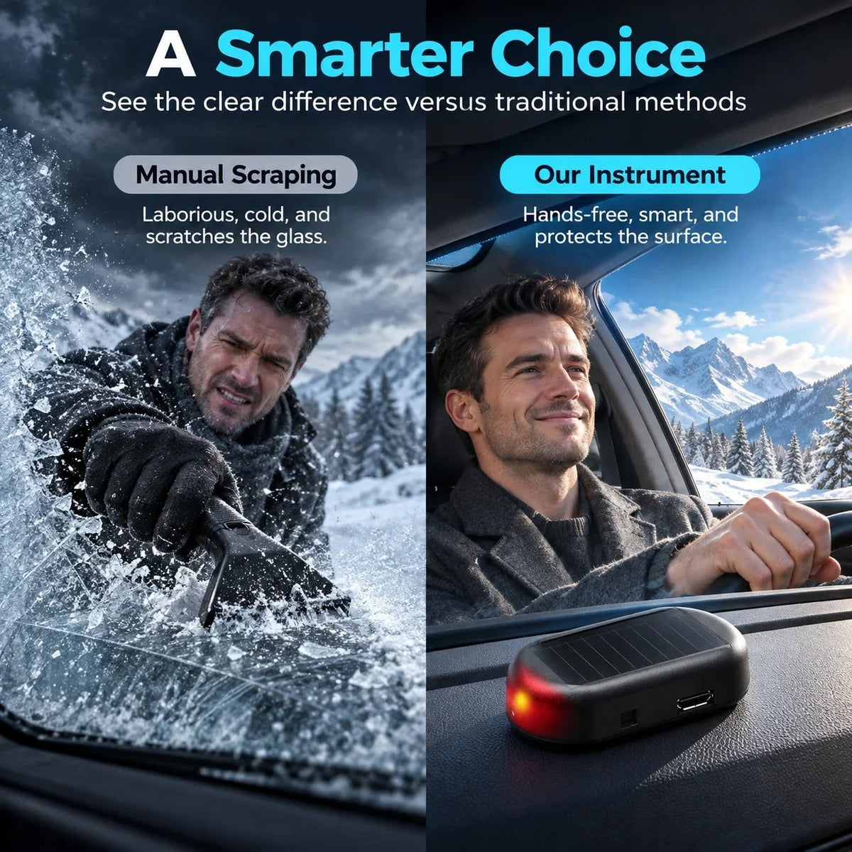 Electromagnetic Snow Removal & Anti-Freeze Device for Vehicles