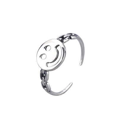 Smile index finger ring adjustable