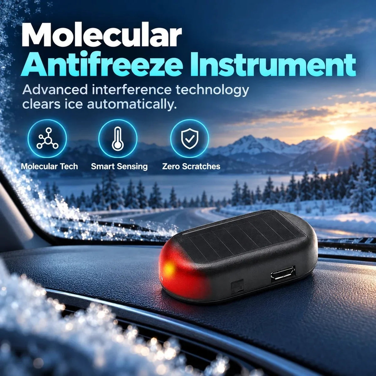 Electromagnetic Snow Removal & Anti-Freeze Device for Vehicles