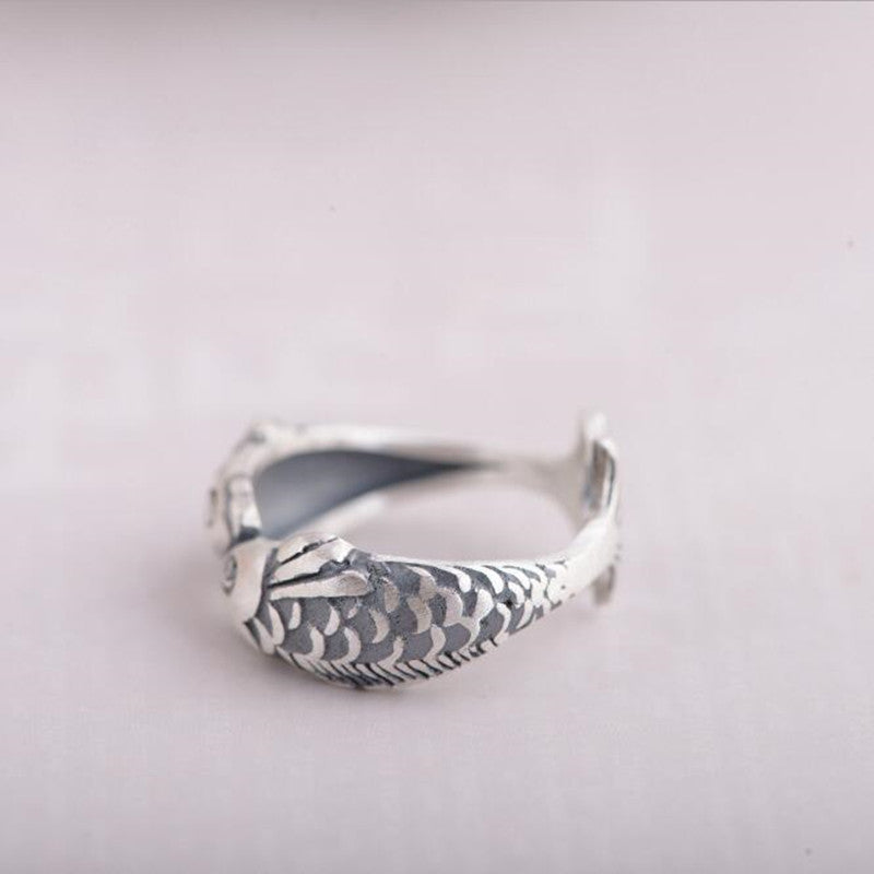 Sterling Silver Vintage Pisces Ring